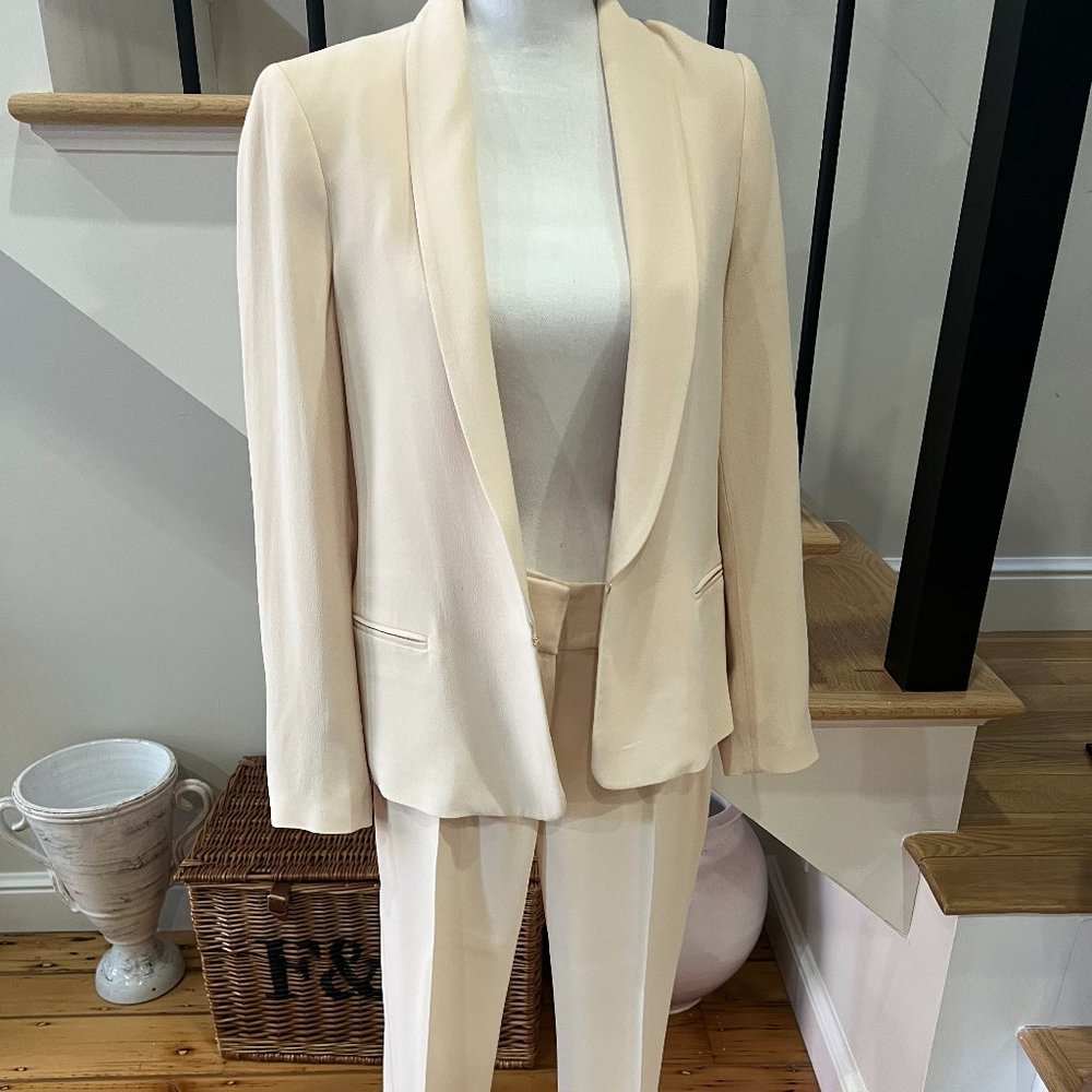 Sezane Sari Blazer in Nude, Size 38